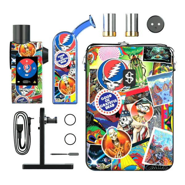 Stündenglass X Grateful Dead Modul + Dok Deluxe Travel Set - Legacy Patchwork