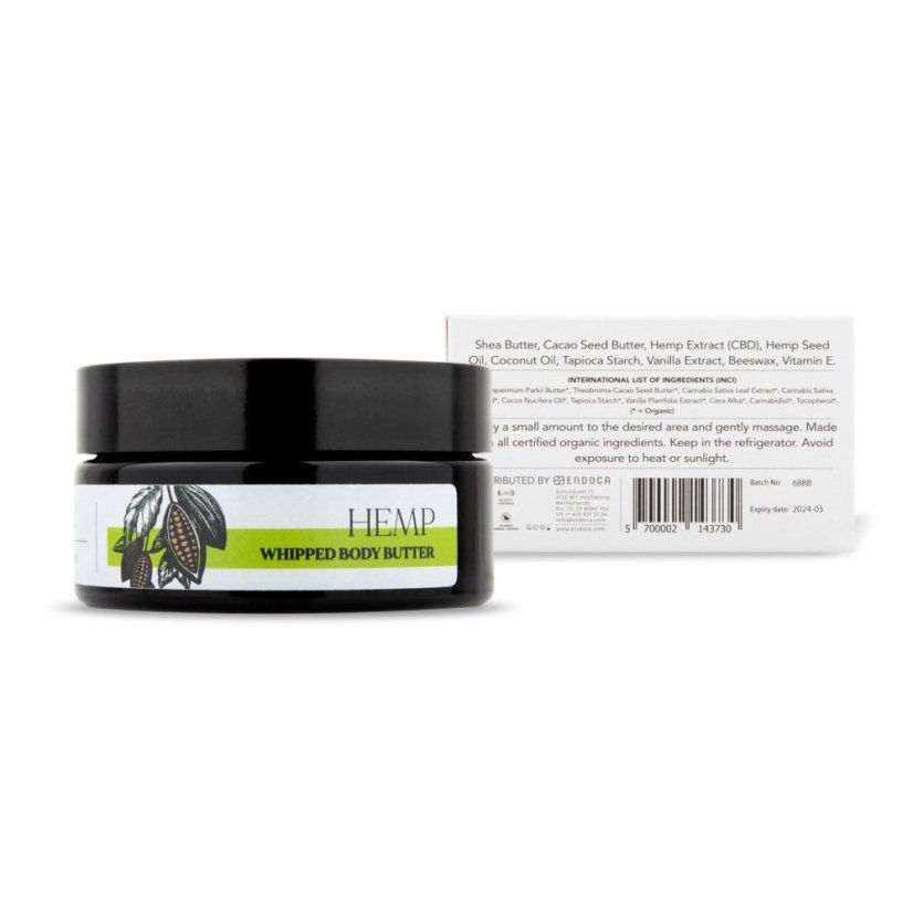 Endoca Hamp Pisket Body Butter 450 mg CBD, 30 ml
