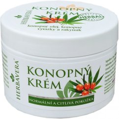 Herbavera crème pour le corps et la peau au chanvre et à l'argousier, 150 ml