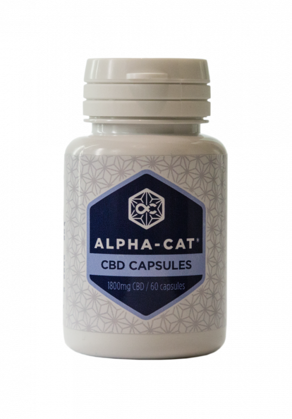 Alpha-CAT Konopné CBD kapsule 60x30mg, 1800 mg