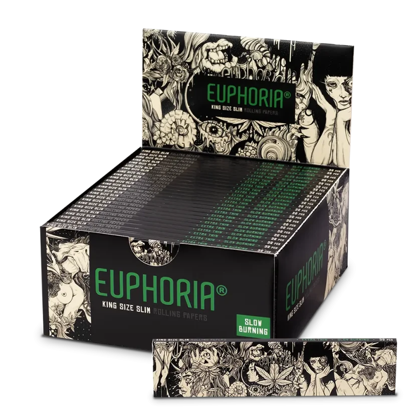 Euphoria Rullpaberid Kingsize Slim Mystical, 32 paberit