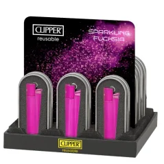 Clipper Classic Metal – Sparkling Fuchsia (12 pcs)