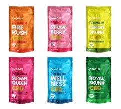 CanaPuff CBD-blommorbunt, allt i ett set - 6 x 1g till 10g