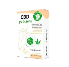 Cannadorra adesivos de CBD, 240 mg de CBD, sem THC, 12 unidades