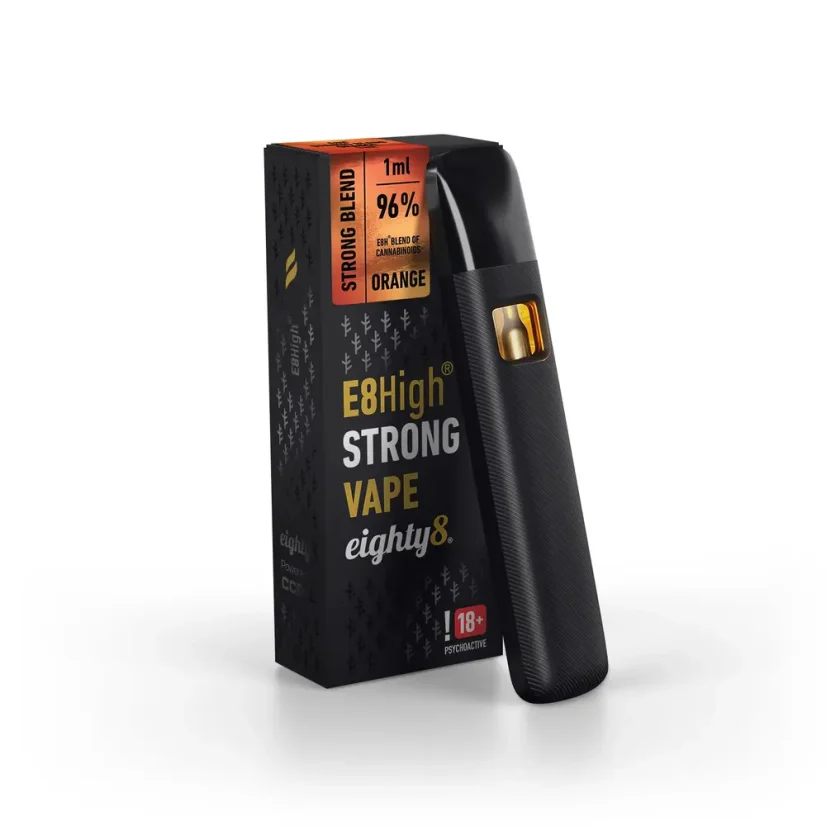 Eighty8 E8High Disposable Vape Orange, 96 % E8High, 1 ml