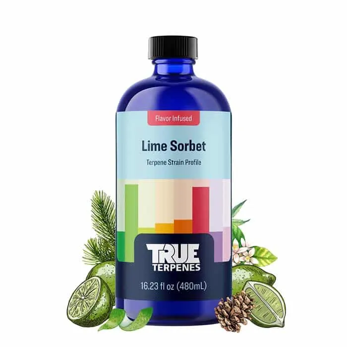 True Terpenes Sorbet de lime infuzat cu aromă (5 ml - 960 ml)