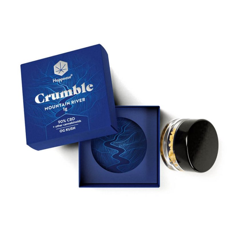 Happease - Extrait Mountain River Crumble, 90% CBD, 1 g