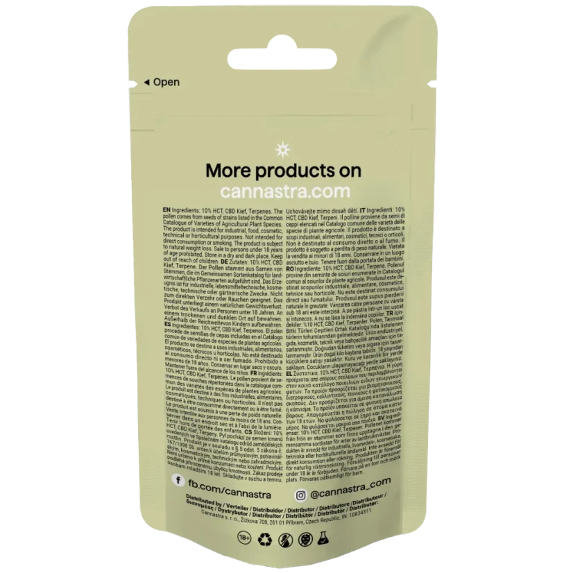 Cannastra HCT Hash Lua Cheia, 1g – 100g