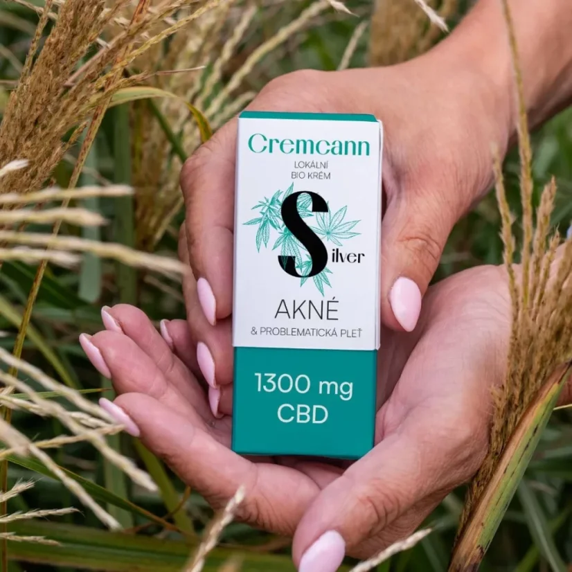 Annabis Cremă Cremcann Silver local BIO pentru ten problematic, 1300 mg CBD, 30 ml