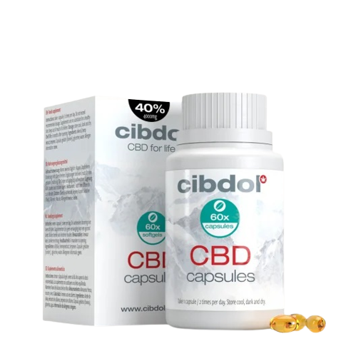 Cibdol měkké gelové kapsle 40% CBD, 4000 mg CBD, 60 kapsle