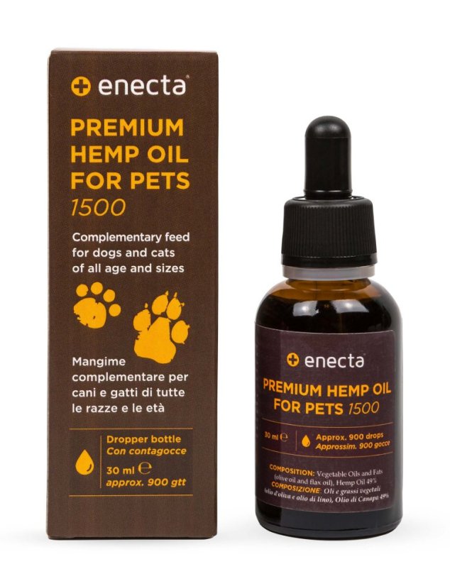 Enecta Chanvre CBD pétrole pour les animaux 5%, 4500mg, 90 ml