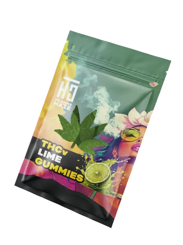Heavens Haze THCV bonbons gélifiés citron vert 3 pcs - 15 mg THCV + 5 mg CBN, 13,5 g