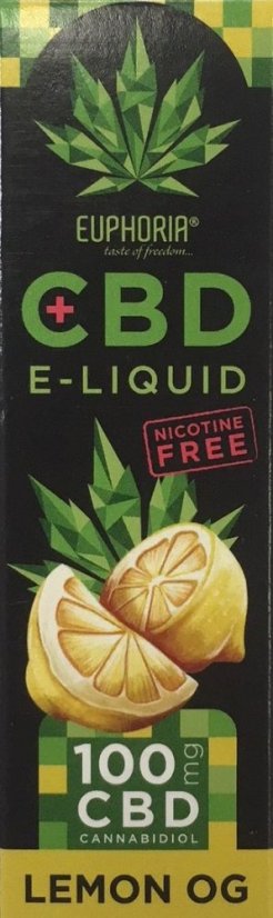 Euphoria CBD Liquid Lemon OG 10 ml, 100 mg CBD