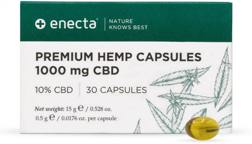 Enecta Gélules de chanvre CBD 10%, 9000 mg, 270 gélules