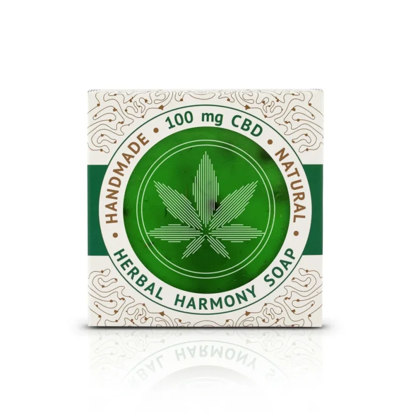 Cannaline Zeliščno Harmony Ročno izdelano milo CBD, 100 mg CBD-ja