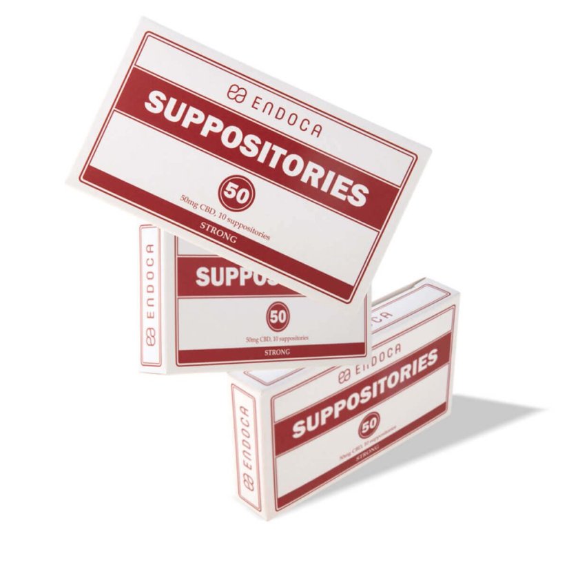 Endoca Suppositoires 500 mg CBD, 10 pc