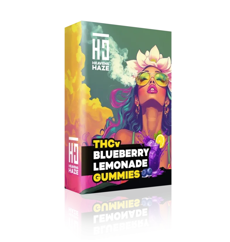 Heavens Haze THCV Gommes limonade myrtille 5 pcs - 15 mg THCV + 5 mg CBN, 13,5 g