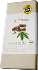 Chocolat au lait de chanvre biologique Canalade Bio - Carton (10 barres), 1000 g