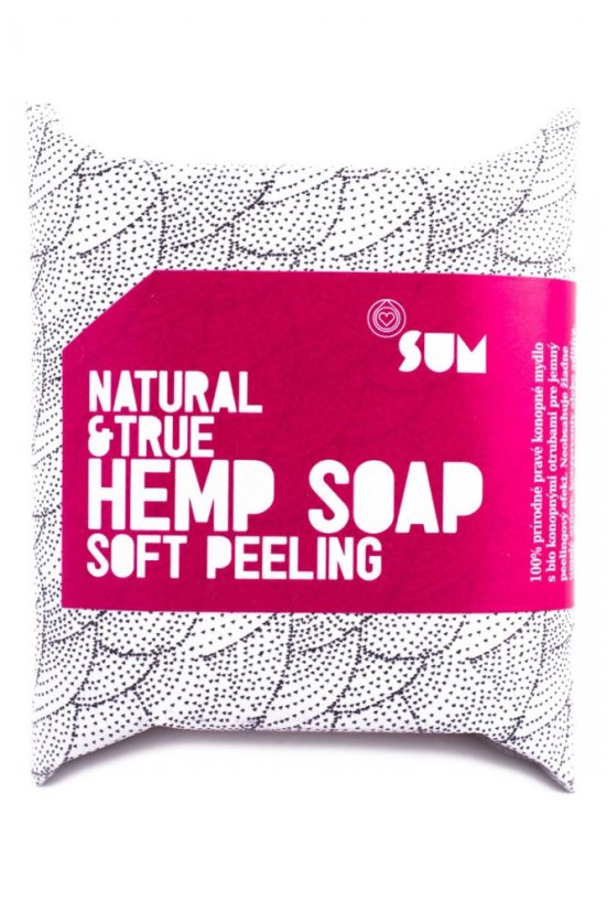 SUM savon de chanvre peeling doux Natural & True 80 g