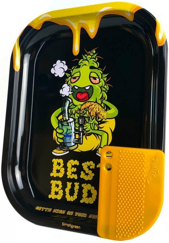 Best Buds Dab-All-Day mala metalna valjana posuda s magnetskom karticom za mljevenje