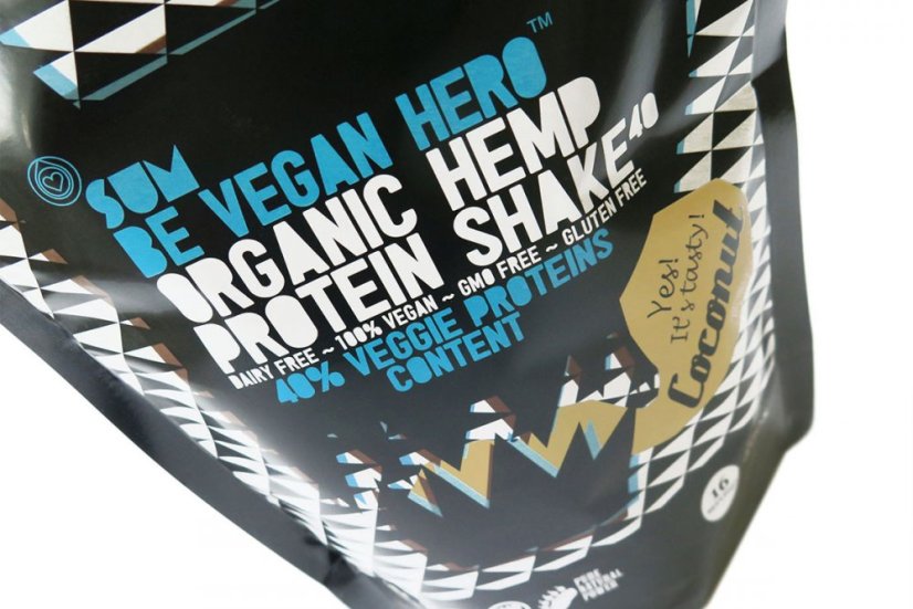 SUM Batido de proteínas de cáñamo Be Vegan Hero Coco, 200 g