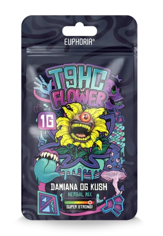 Euphoria T9HC Mezcla Herbal Damiana OG Kush, 1 g