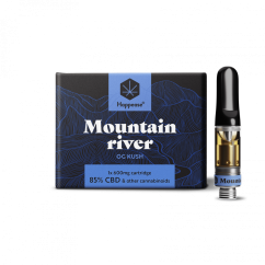 Happease Cartucho de CBD Mountain River 600 mg, 85 % CBD, 0,5 ml
