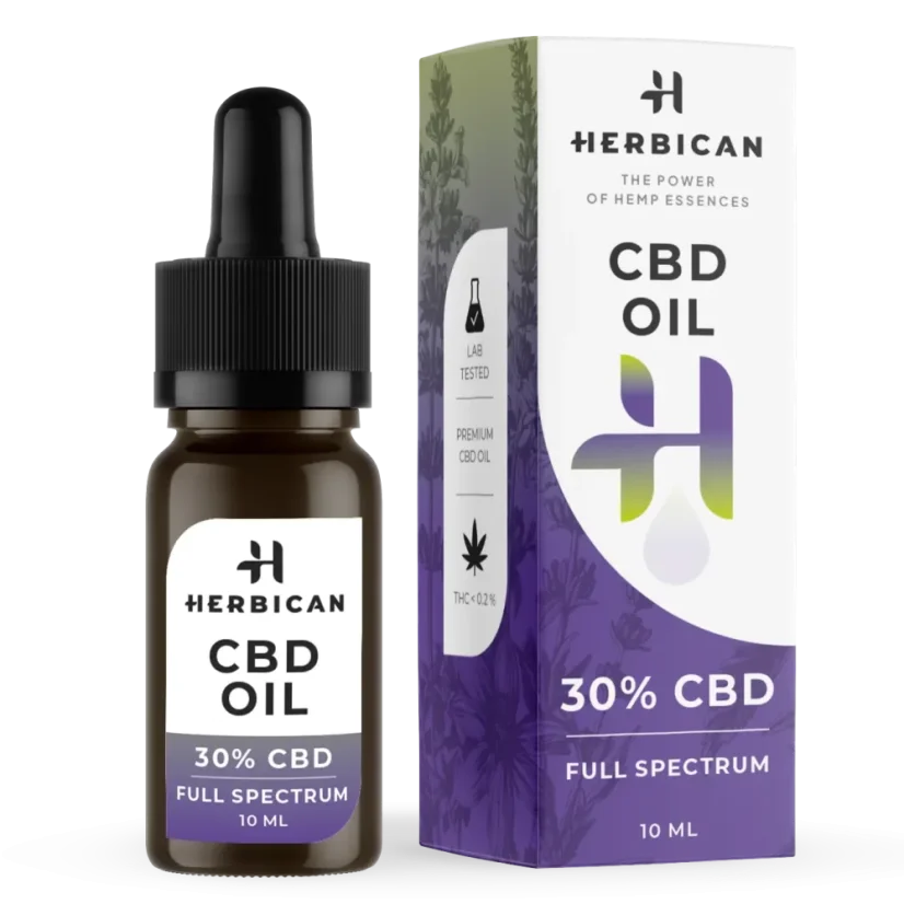 Herbican Olio CBD a spettro completo, 30%, 10 ml