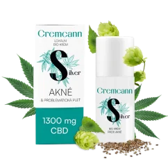 Annabis Cremcann Silver lokálny BIO krém na problematickú pleť, 1300 mg CBD, 30 ml