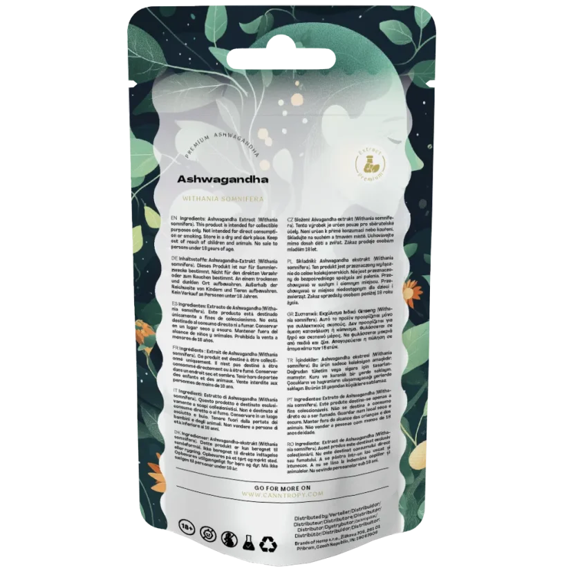 Canntropy Ashwagandha (Withania somnifera) Extrakt 5%, 5 g - 100 g