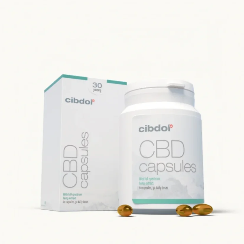 Cibdol gélules molles 30% CBD, 3000 mg CBD, 60 gélules