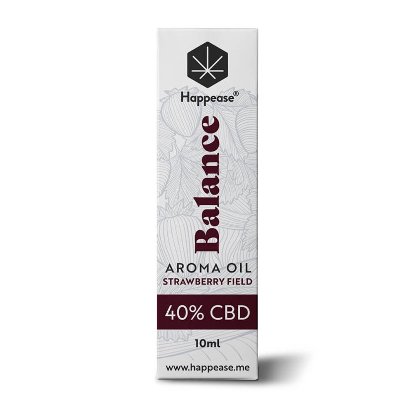 Aceite de CBD Happease Balance Campo de Fresa, 40% CBD, 4000 mg, 10 ml