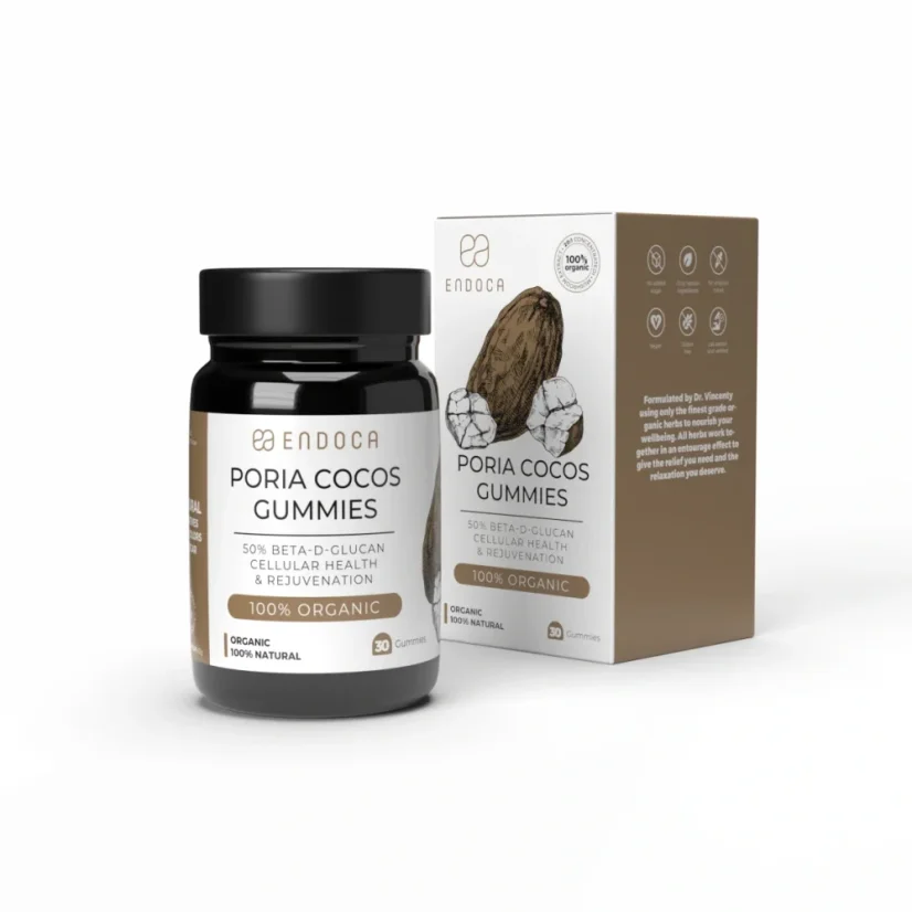 Endoca bonbons gélifiés au champignon Poria, 10 mg CBD, 30 pièces, 60 g