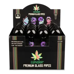 Pipe din sticlă premium Euphoria, design aleatoriu