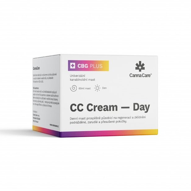 CannaCare Den konopný CC krém s CBG, 60 ml
