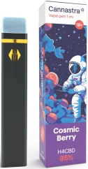 Cannastra H4CBD jednokratna Vape olovka Cosmic Berry, H4CBD 95 %, 1 ml