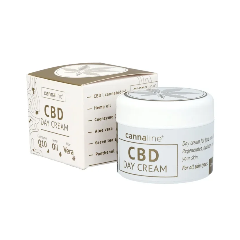 Cannaline CBD dnevna krema s koenzimom Q10 i uljem konoplje, 50 mg CBD-a, 50 ml,