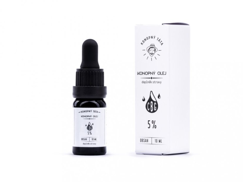 Konopný Táta CBG Aceite de cáñamo 5%, 10 ml, 500 mg