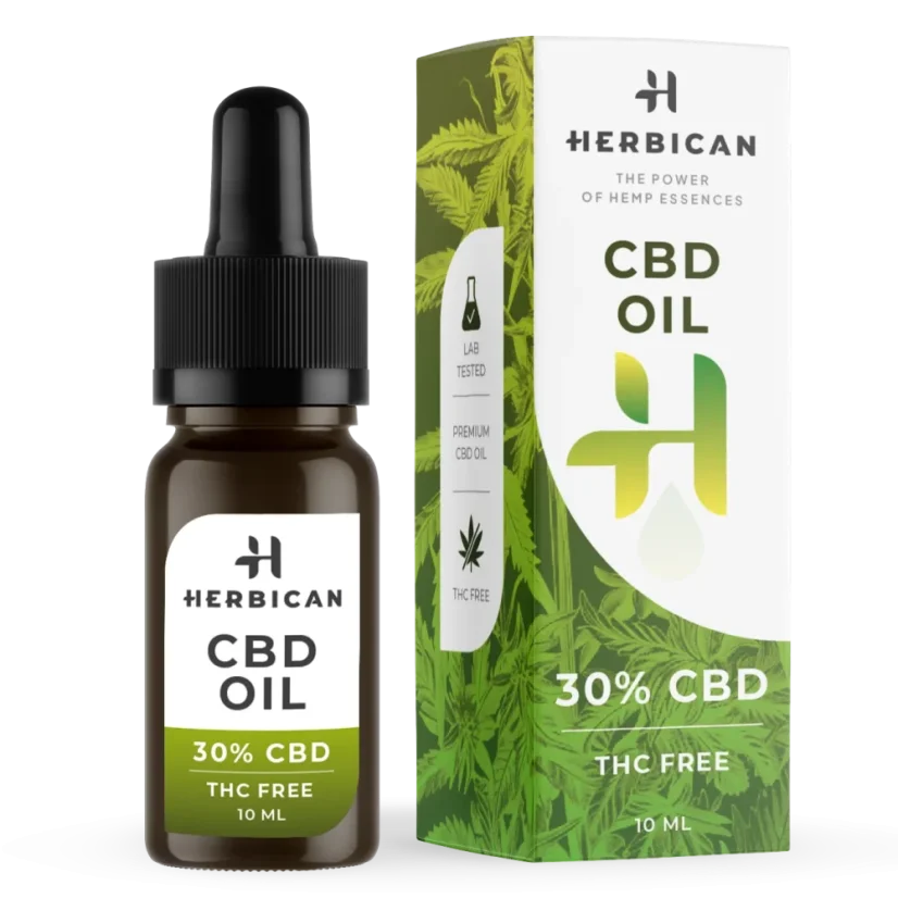 Herbican olio CBD senza THC, 30%, 10 ml