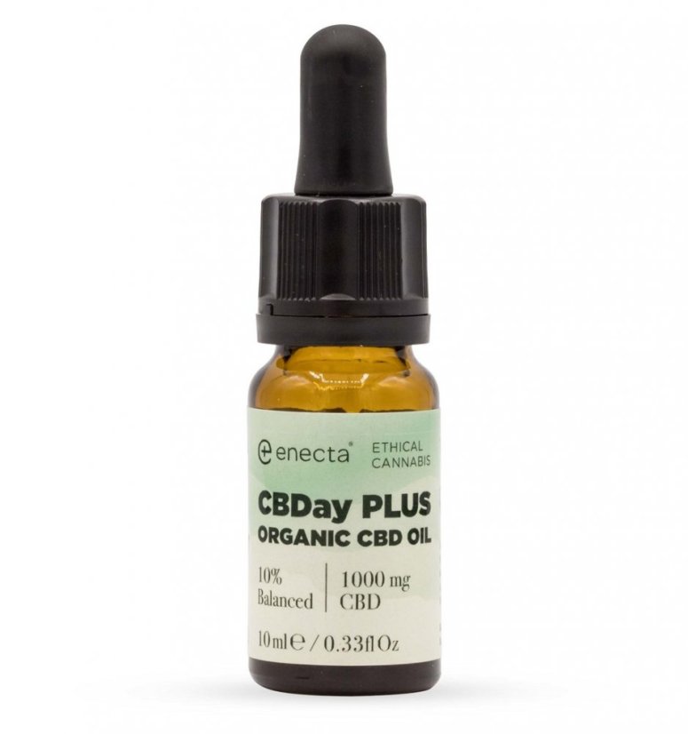 Enecta CBDay Plus Balanced Full Spectrum Ulei CBD 10%, 1000 mg, 10 ml