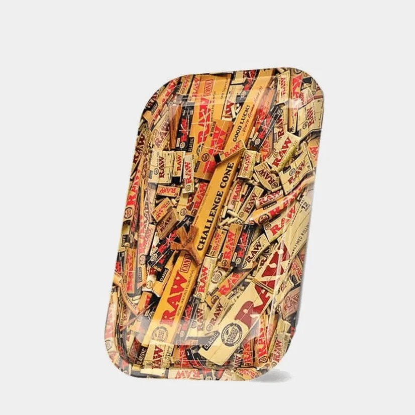 RAW – Mixed Products Medium Metal Rolling Tray