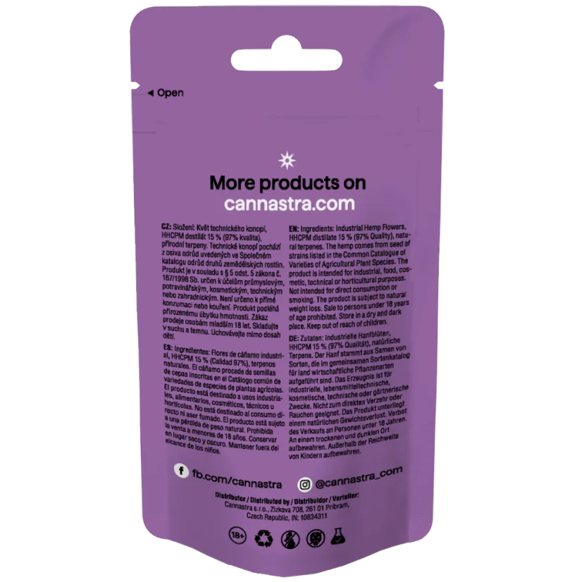 Cannastra HHCPM Flower Alien Cheese, HHCPM 90 % Qualität, 1 g – 100 g