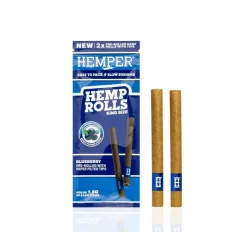 HEMPER Konopné rolky King Size s papírovým filtrem, 2pk – Borůvka