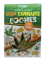 Euphoria Cereale biscotti con CBD e canapa, 100 G