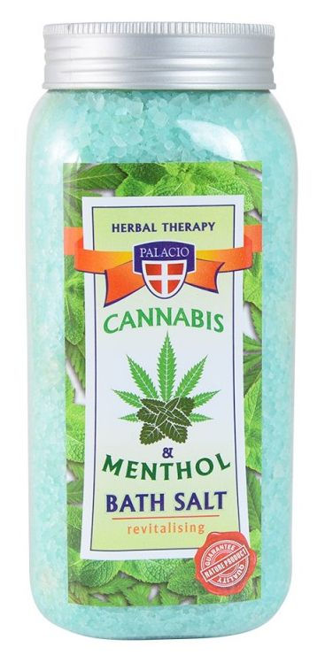 Palacio - Badesalz mit Hanföl und Menthol, 900 g