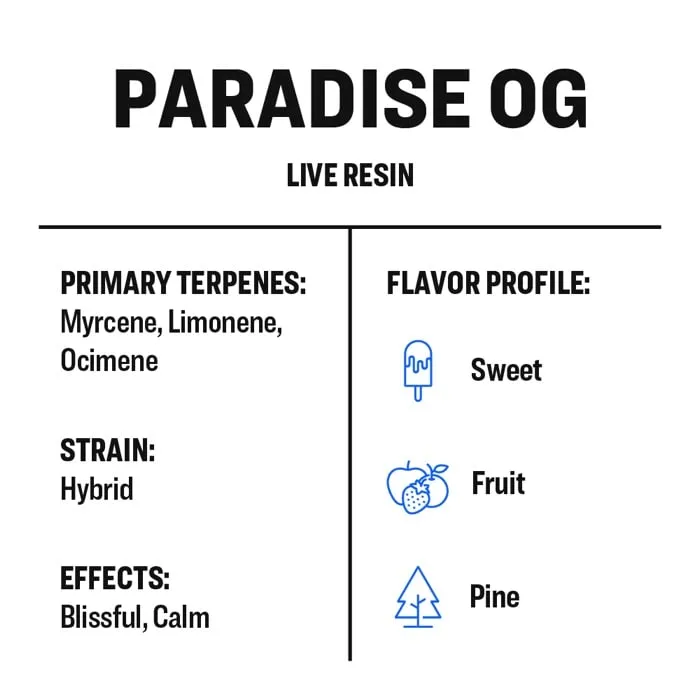 True Terpenes Live Resin Paradise OG (2 ml - 960 ml)
