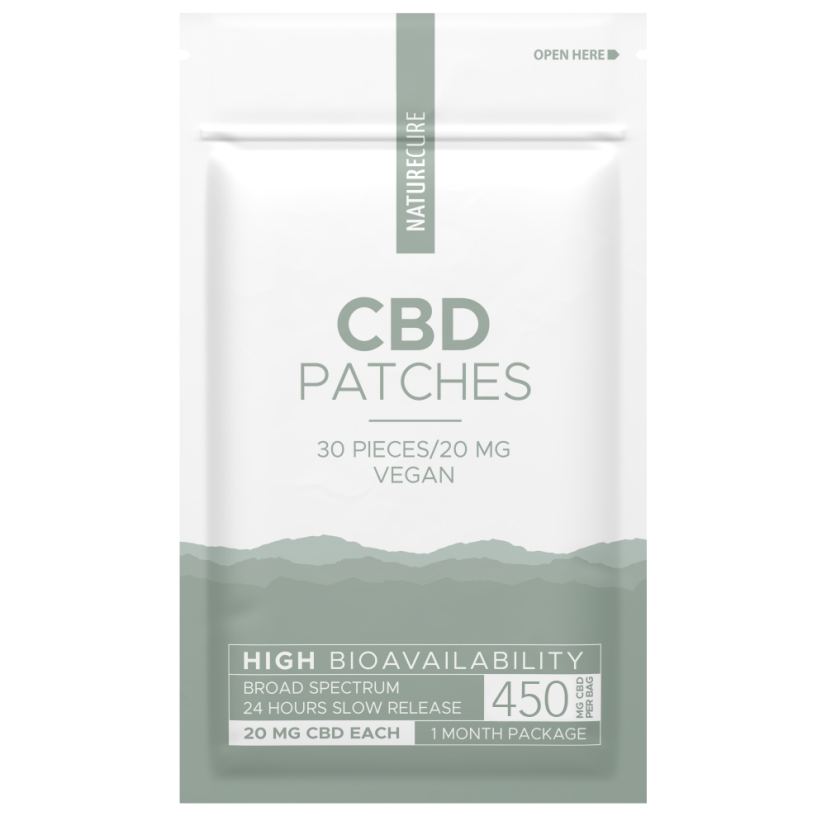 Nature Cure - CBD Breitspektrum Pflaster, 450 mg CBD, 30 Stück x 15 mg, (34 g)