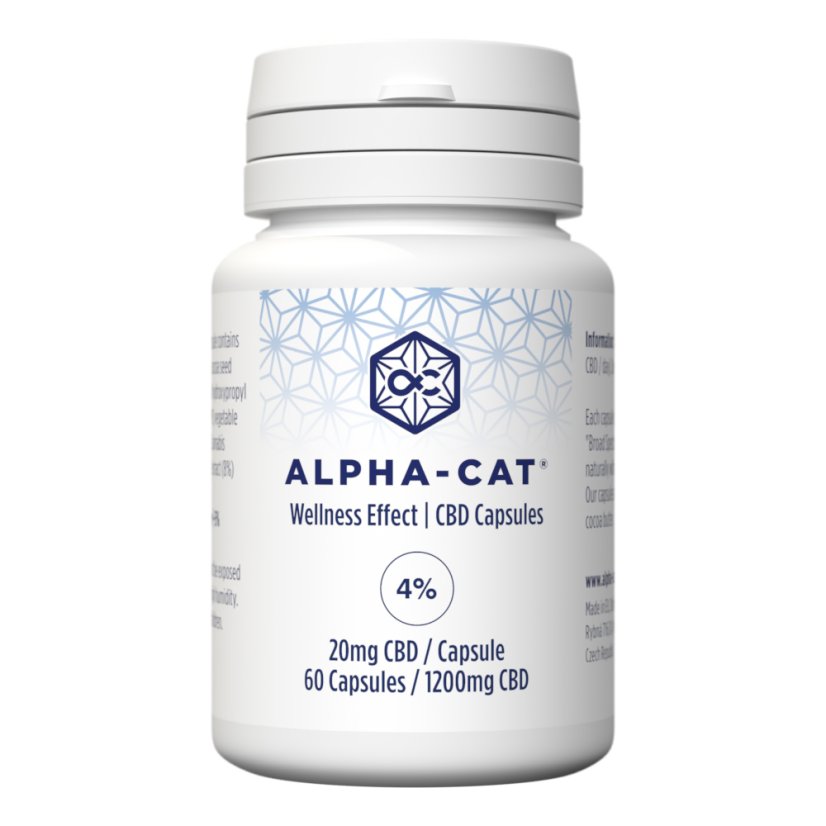 Alpha-CAT Kapsułki konopi CBD 60x20mg, 1200 mg