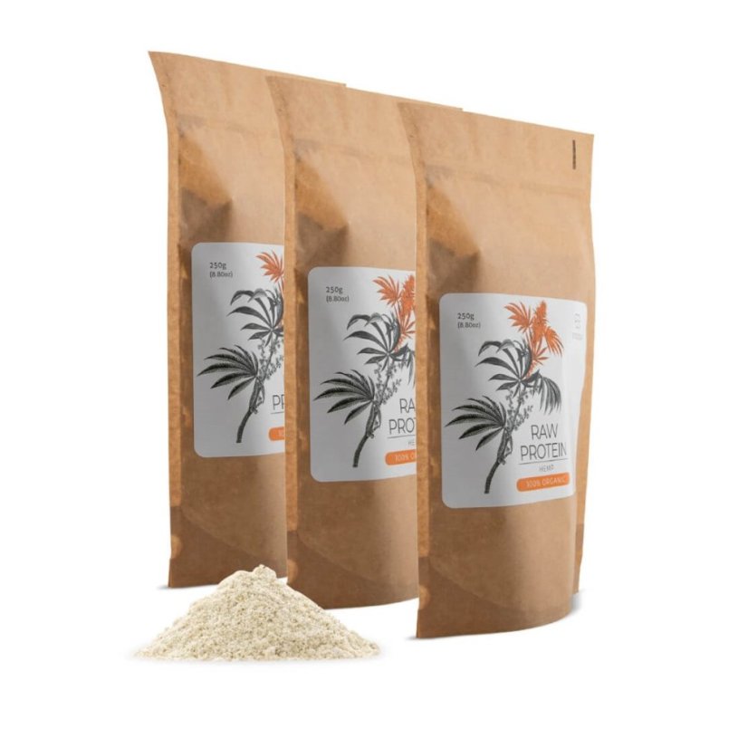 Endoca Pudră de proteine organice de cânepă crudă, 250 g