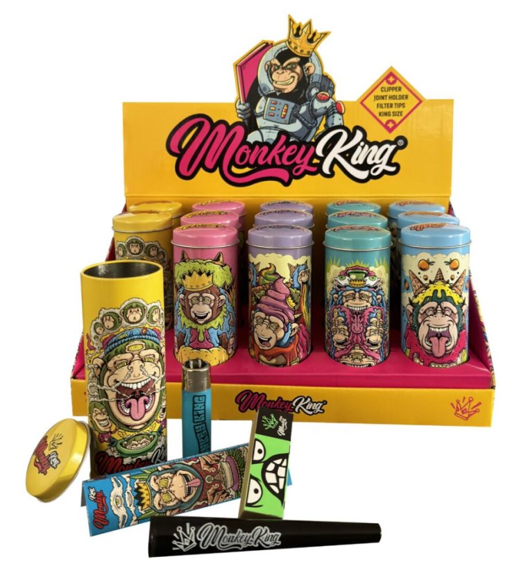 Monkey King Apvali skardinė dėžutė „Monkey Pack“ Monkey King Apvali skardinė dėžutė „Monkey Pack“